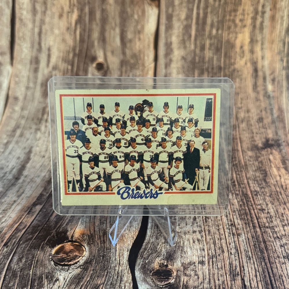 Vintage 1978 Topps Brewers Checklist #328 Baseball Trading Card Item #ME5283
